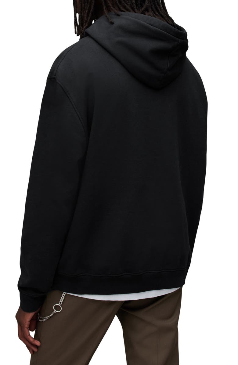 AllSaints Dimension Oth Cotton Graphic Hoodie, Alternate, color,