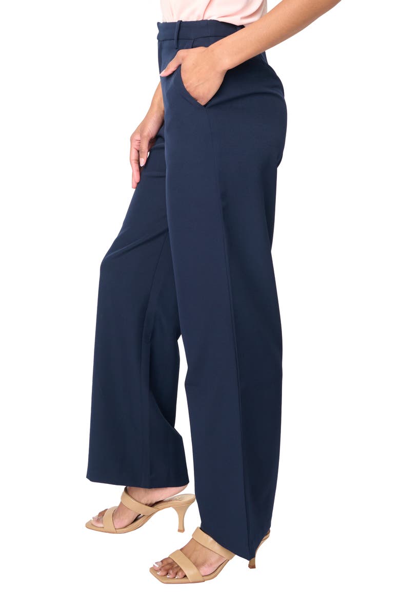 Lindsey High Waist Stretch Twill Stovepipe Pants, Alternate, color, NAVY