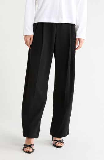 Drop Waist Pleated Trousers