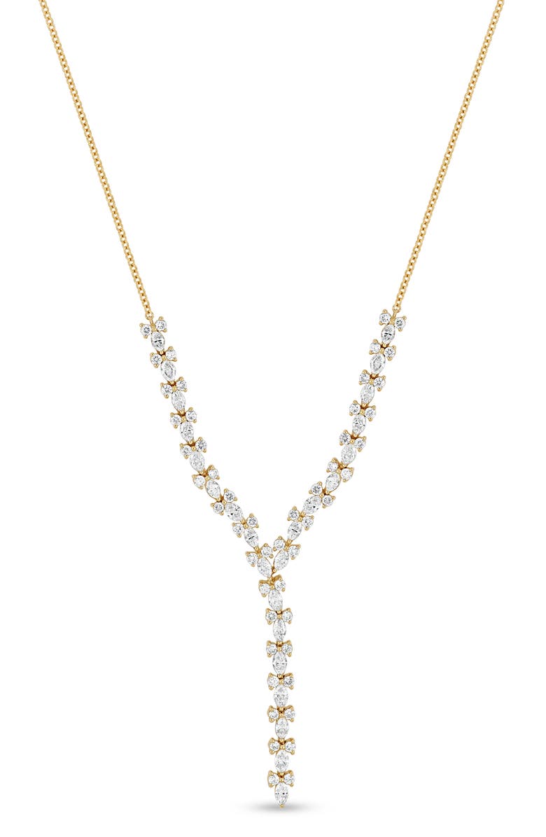 Bony Levy Getty 18K Gold Diamond Y-Necklace, Main, color, 18Ky Gold