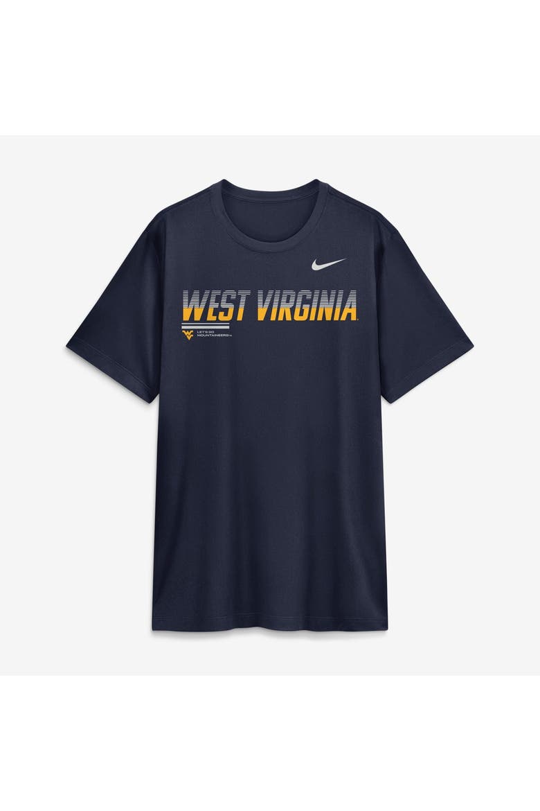 Men's Nike Navy West Virginia Mountaineers Sideline Legend Dri-FIT T-Shirt, Alternate, color, Navy