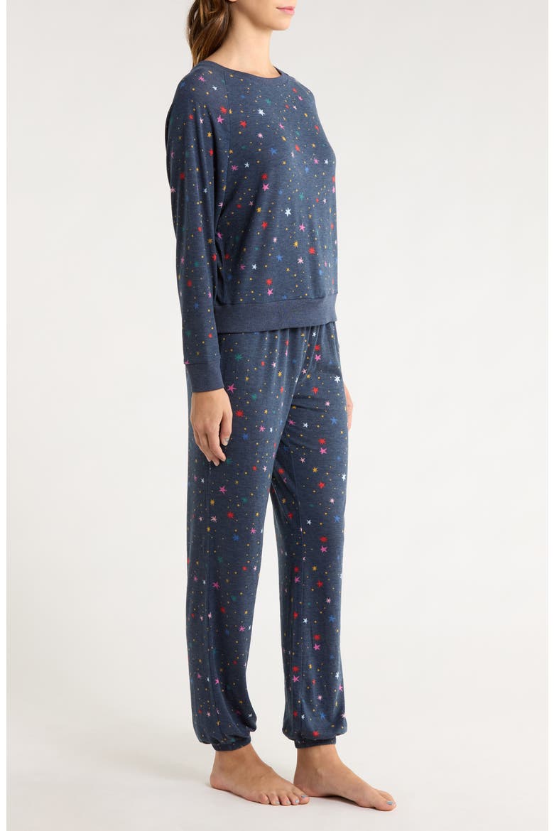 Star Seeker Brushed Jersey Pajamas, Alternate, color, SUPERNOVA STARS