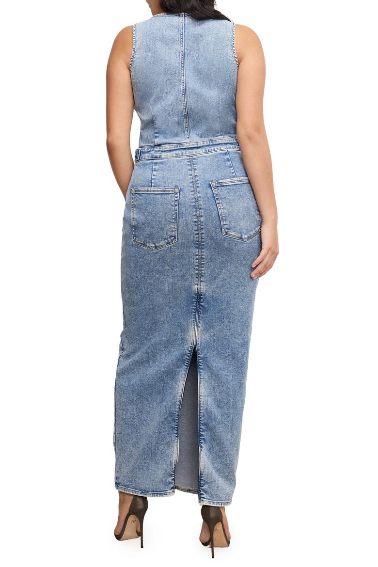 Fit For Success Denim Maxi Dress, Alternate, color, INDIGO780