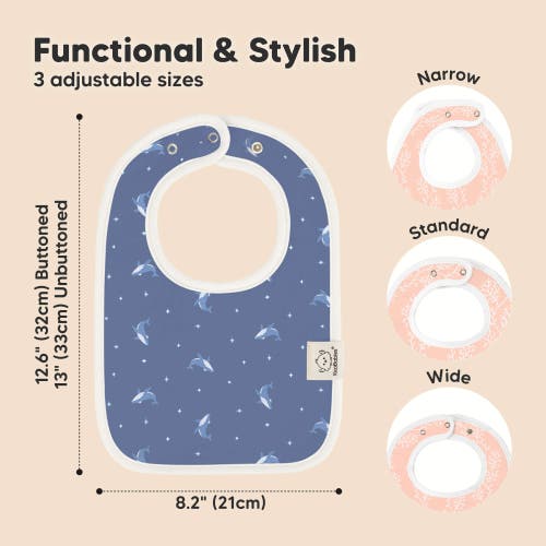 Keababies 8-pack Baby Drool Bibs
