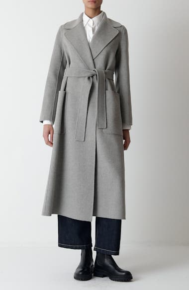 Max Mara Paolore Virgin Wool Belted Coat | Nordstrom