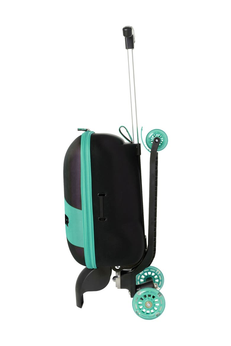 Softside Kids Scooter Suitcase, Alternate, color, Teal