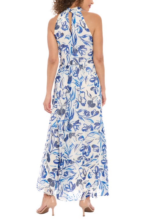 LONDON TIMES LONDON TIMES CLIP DOT MAXI DRESS