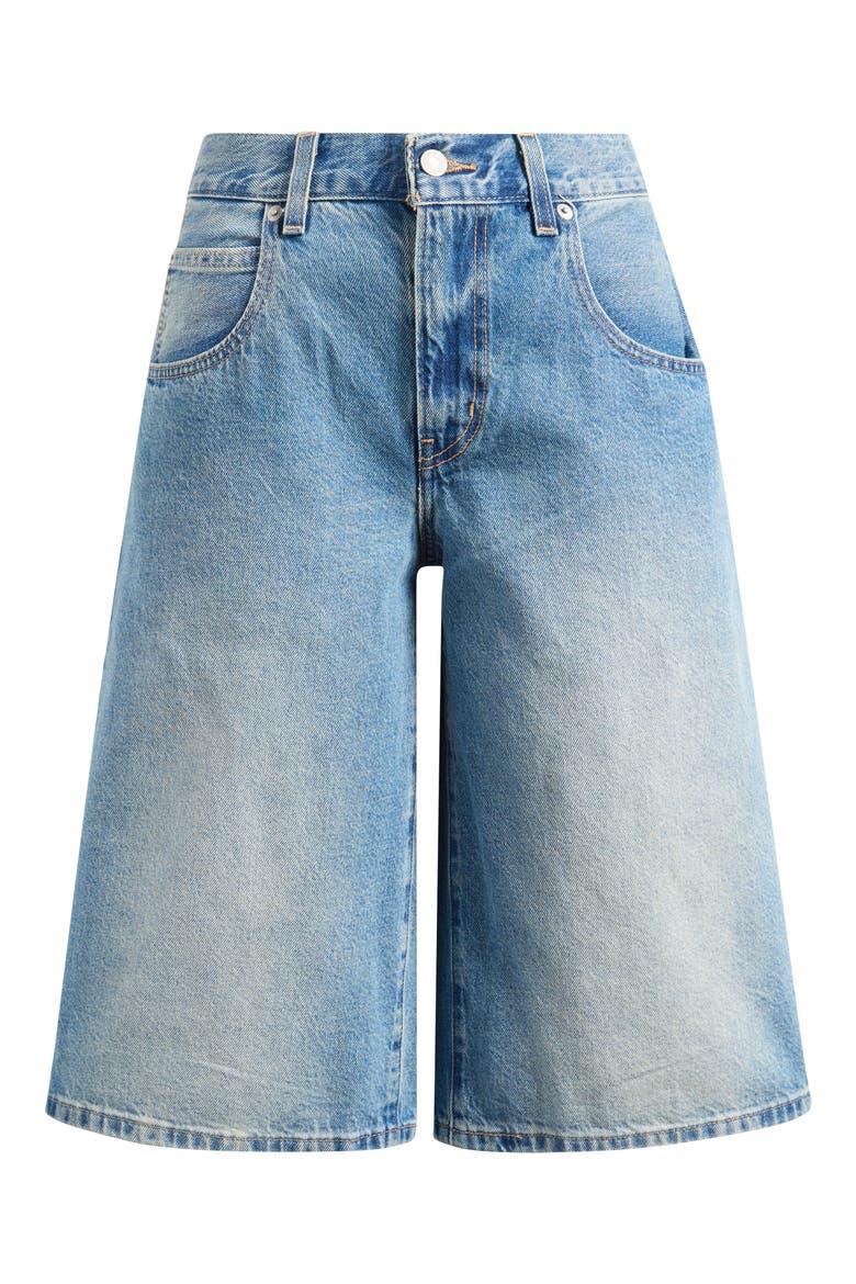 Super Baggy Denim Jort, Alternate, color, HAZY TIMES