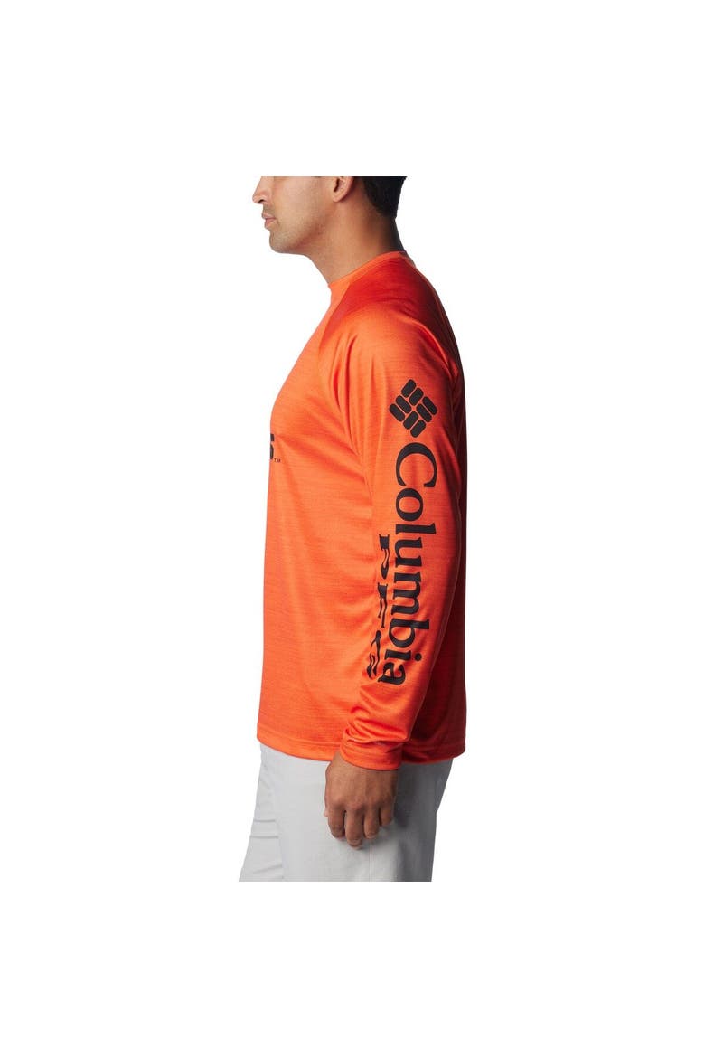 Men's Columbia  Orange Oregon State Beavers PFG Terminal Tackle Omni-Shade Raglan Long Sleeve T-Shirt, Alternate, color, Orange