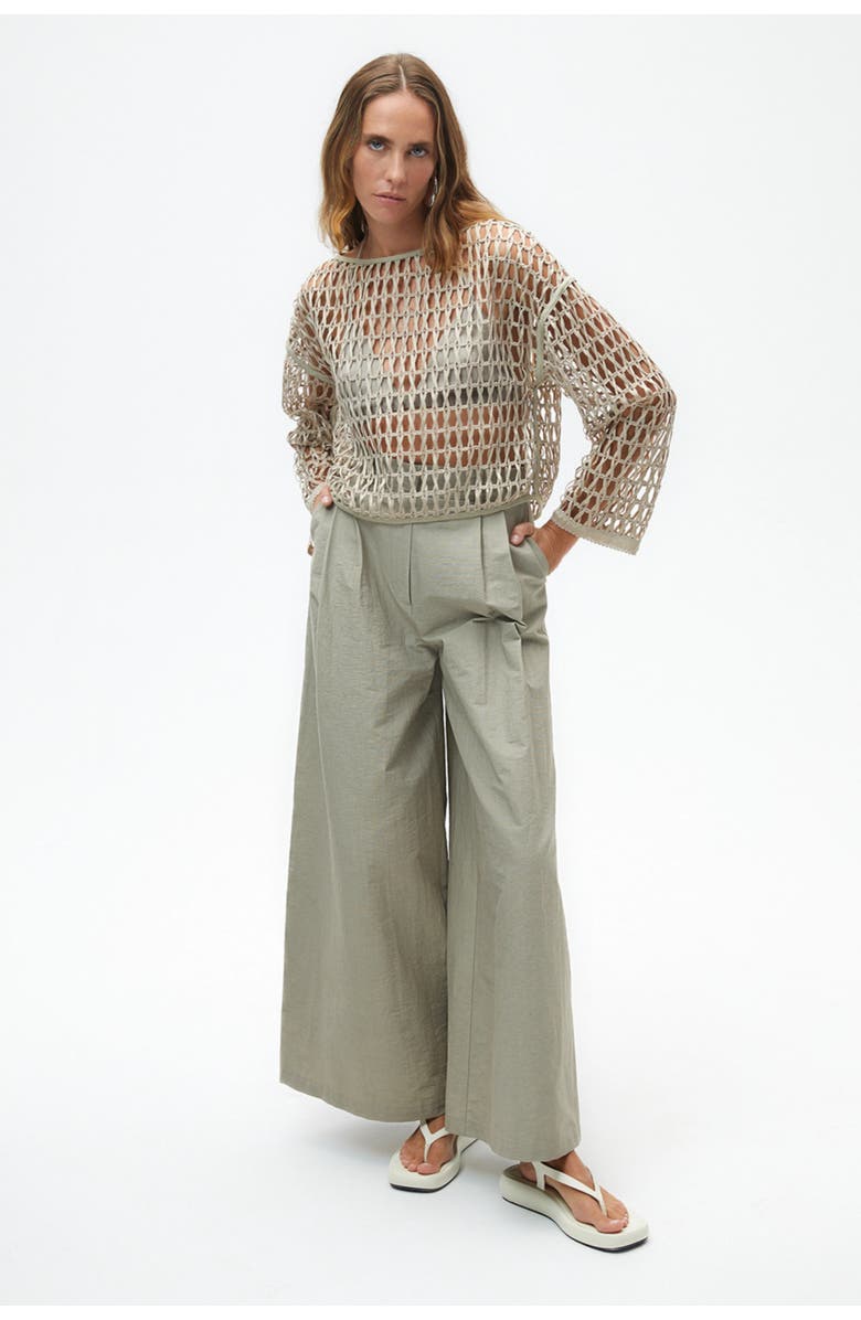 Nocturne Pleated Wide Leg Pants, Alternate, color, 