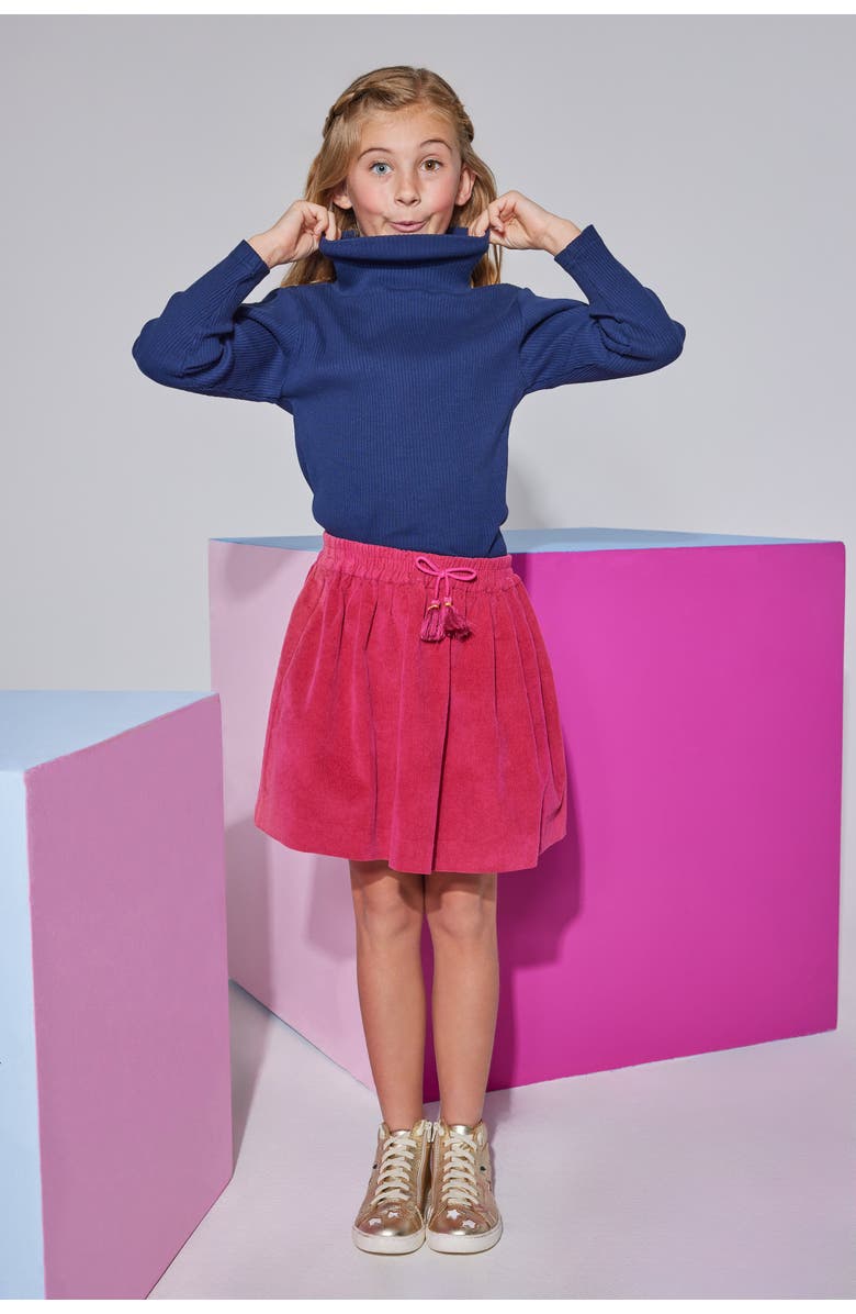 BISBY Kids' Velvet Circle Skirt, Alternate, color, Cranberry Velvet