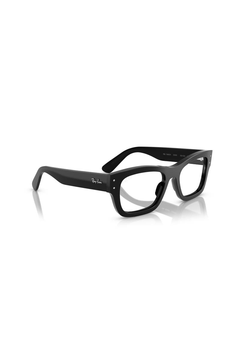 55mm Rectangle optical glasses, Alternate, color, Black