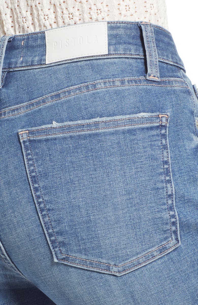 Pistola Monroe High Waist Slim Cigarette Jeans, Alternate, color, Summit