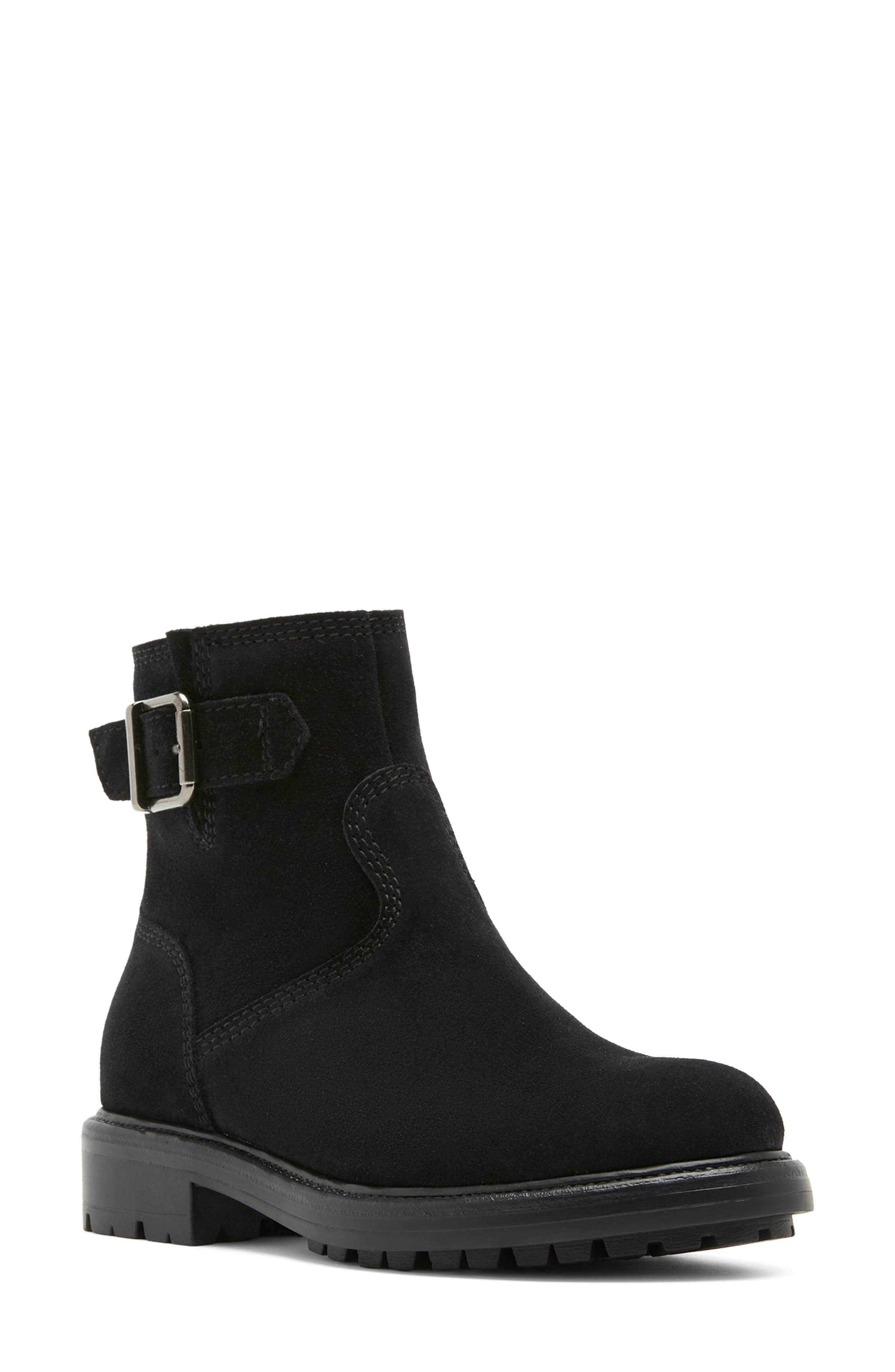 City Dry™ Whole Leather Genuine Shearling Bootie