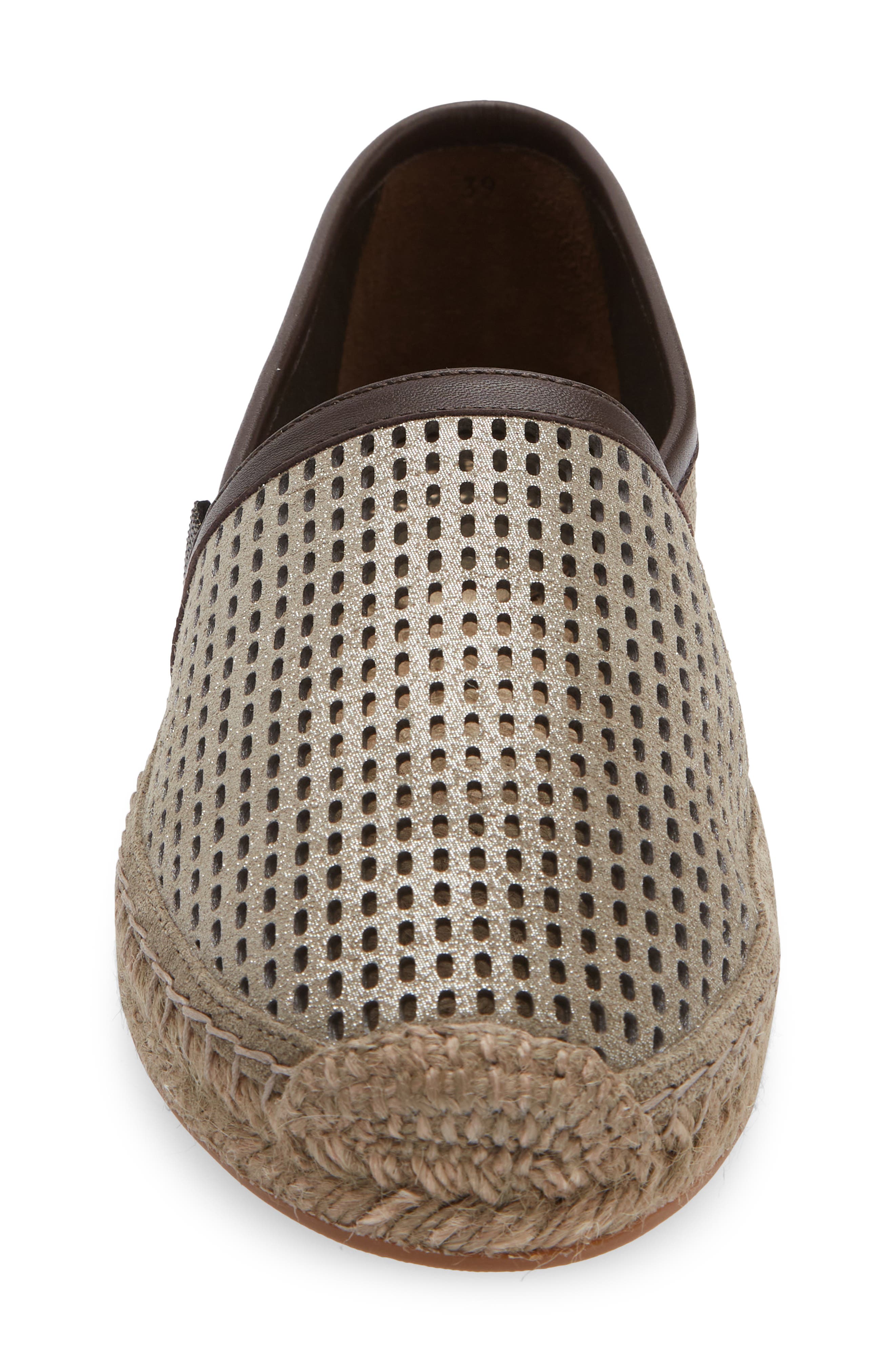 Brunello Cucinelli Perforated Espadrille, Alternate, color, C8850 Safari