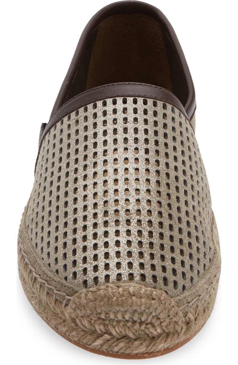 Brunello Cucinelli Perforated Espadrille, Alternate, color, C8850 Safari