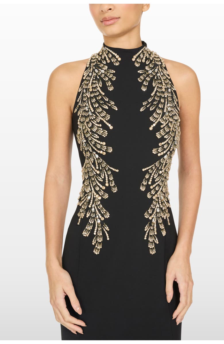 Jenny Packham Elu Dress, Alternate, color, Liquorice