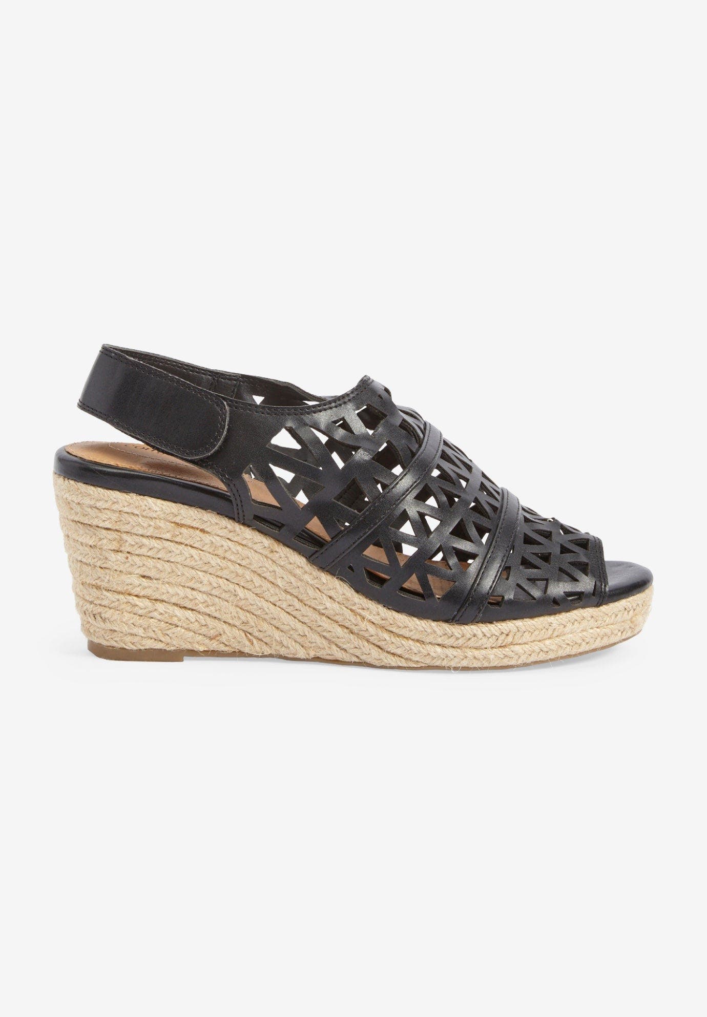 Comfortview The Karen Espadrille, Alternate, color, Black