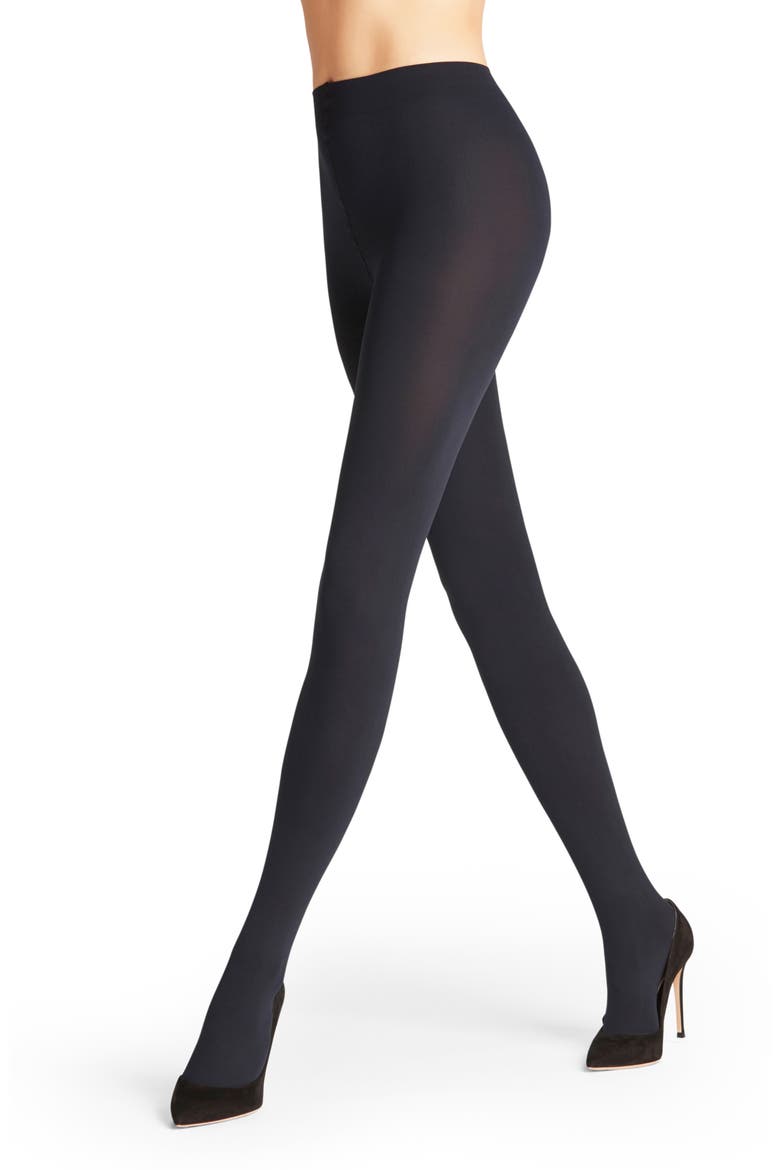 Pure Opaque Tights, Alternate, color, MARINE