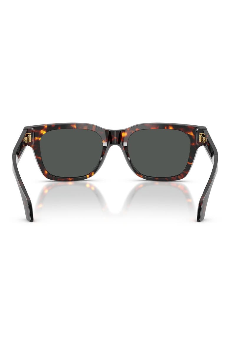 52mm Square Sunglasses, Alternate, color, HAVANA