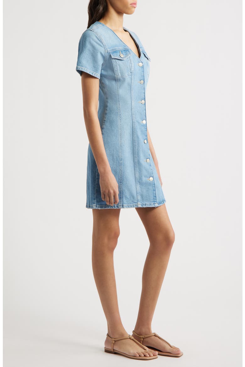 Saratoga Denim Minidress, Alternate, color, FADED SEAGLASS