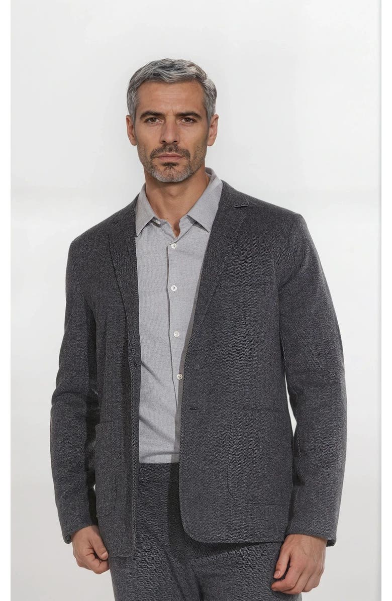 Ledger & Ford Cazadero Herringbone Knit Blazer, Main, color,
