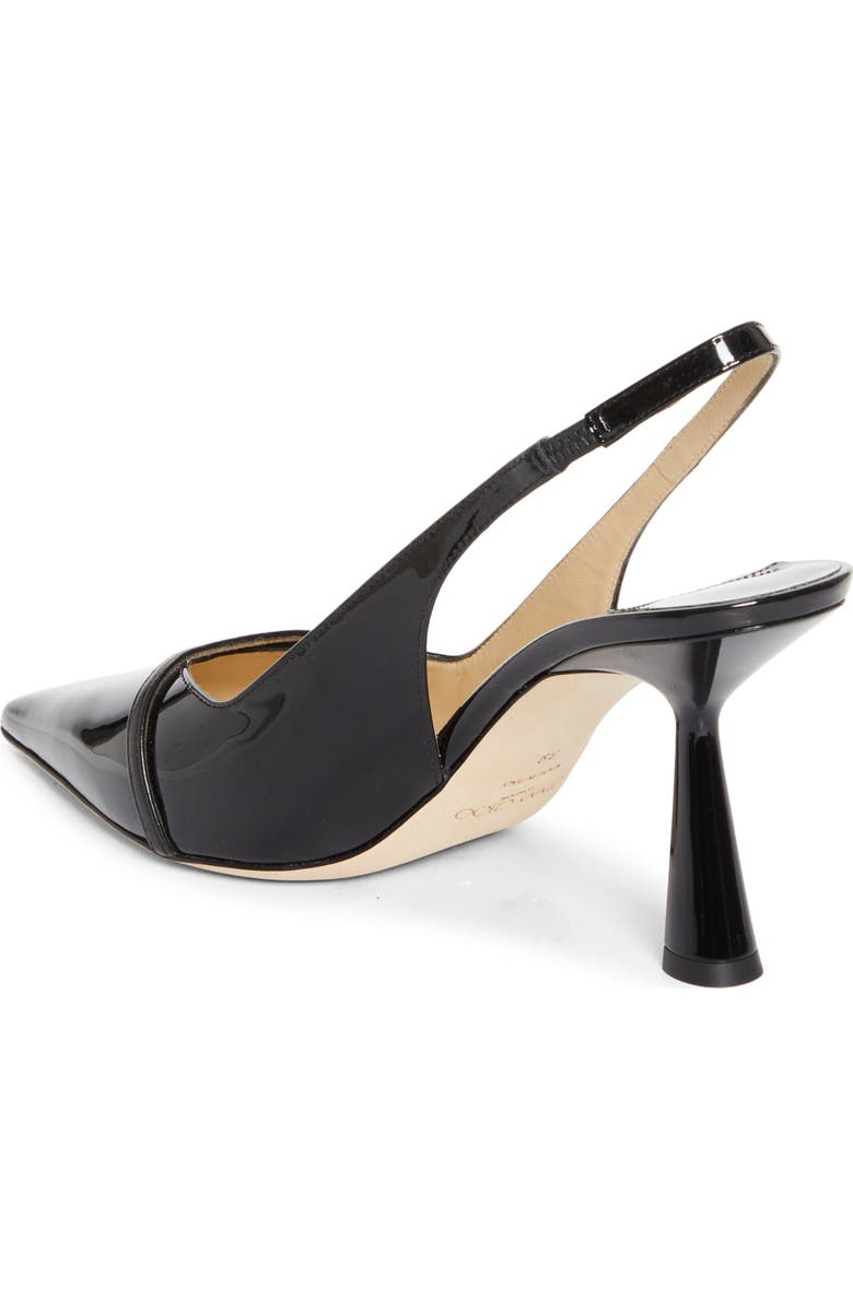 Jimmy Choo Amita Pointed Toe Slingback Pump, Alternate, color, Black/ Black