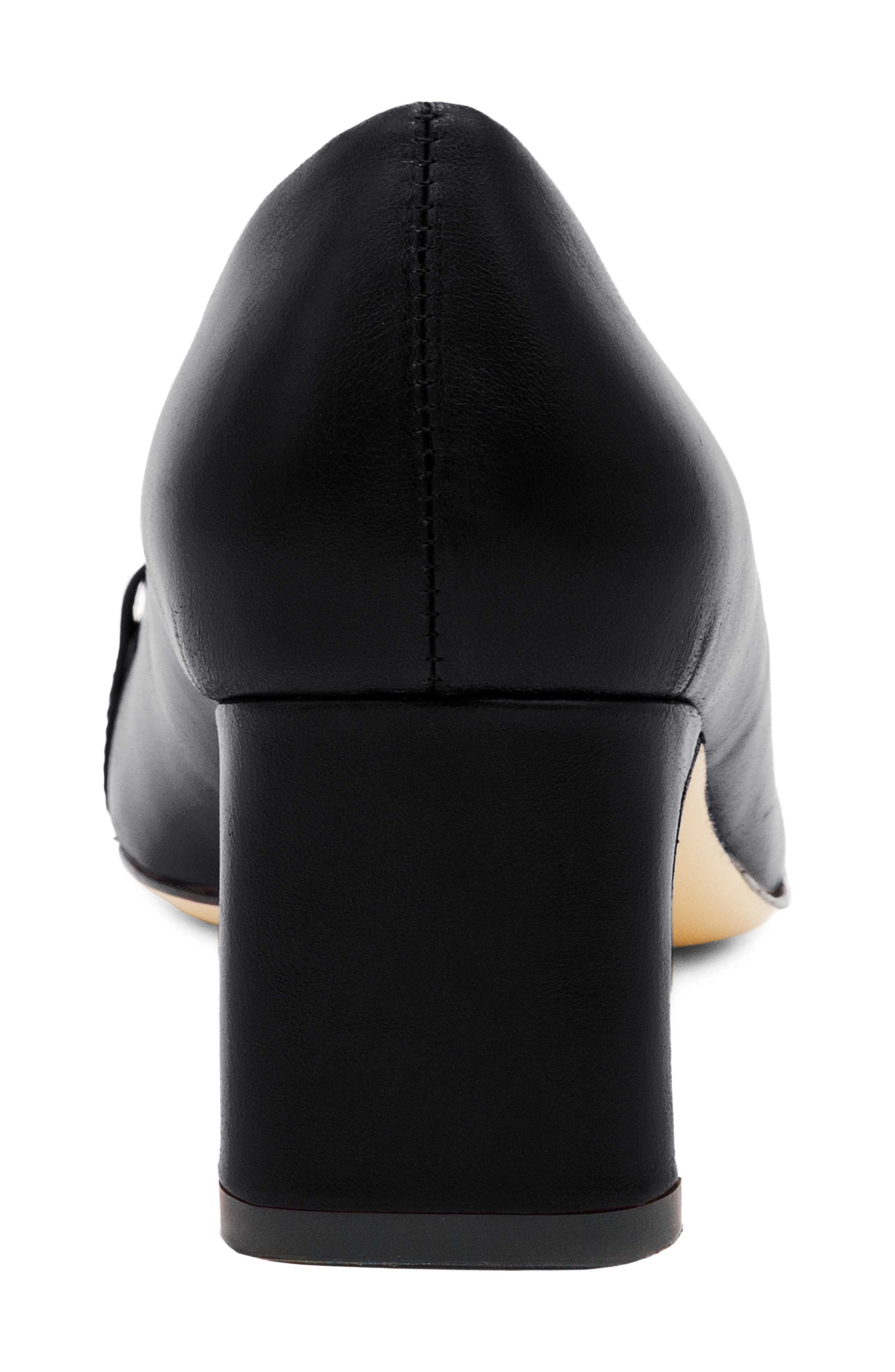 Sesto Leather Pointed Toe Pump, Alternate, color, BLACK