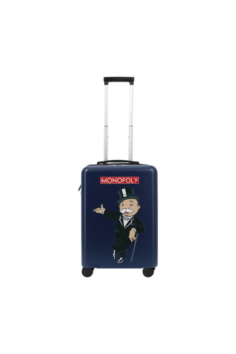 MONOPOLY 22.5" CARRY-ON LUGGAGE, Alternate, color, BLUE
