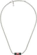 Gucci Web Pendant Necklace