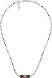 Gucci Web Pendant Necklace