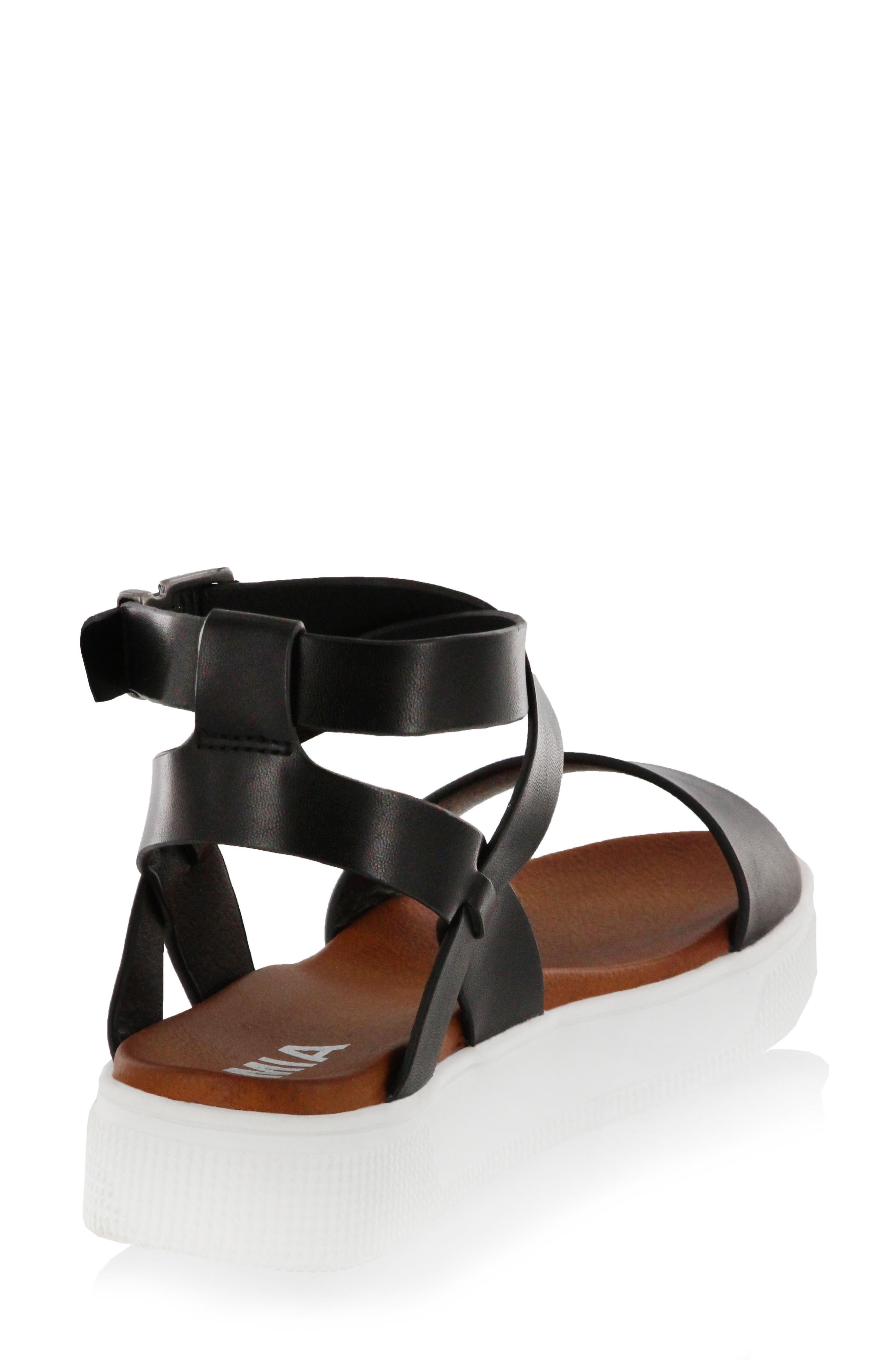 Calla Platform Sandal, Alternate, color, BLACK FAUX LEATHER