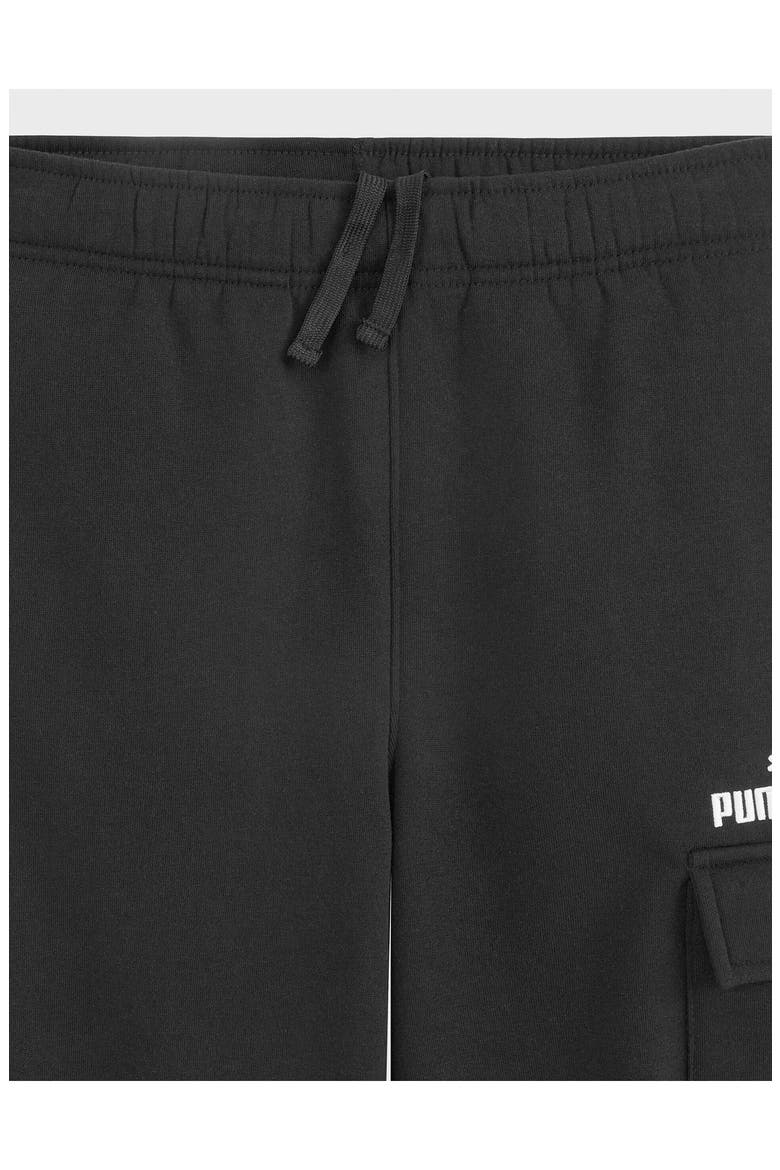 Kids' Fleece Cargo Shorts, Alternate, color, BLACK
