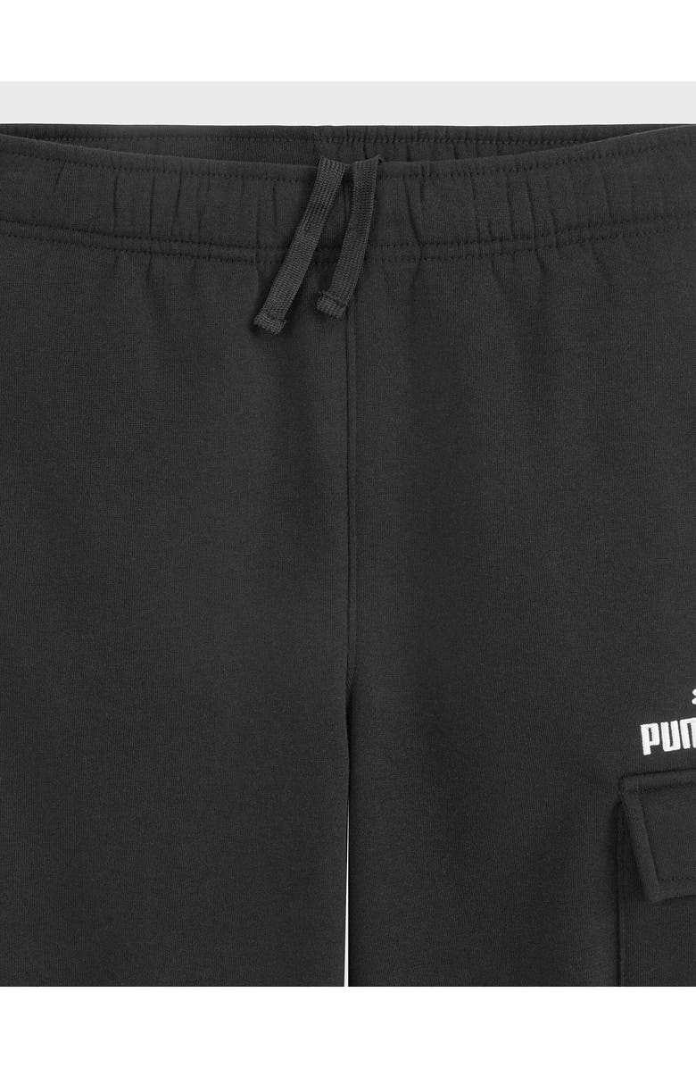 PUMA Kids' Fleece Cargo Shorts, Alternate, color, Black