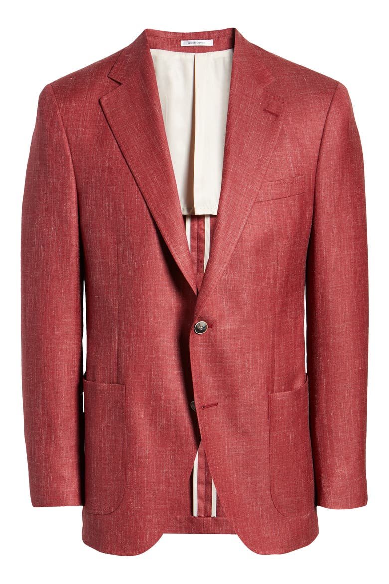 Classic Fit Wool Blend Sport Coat, Alternate, color, RED