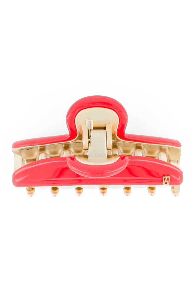 Vendome Hair Claw Clip, Alternate, color, Red