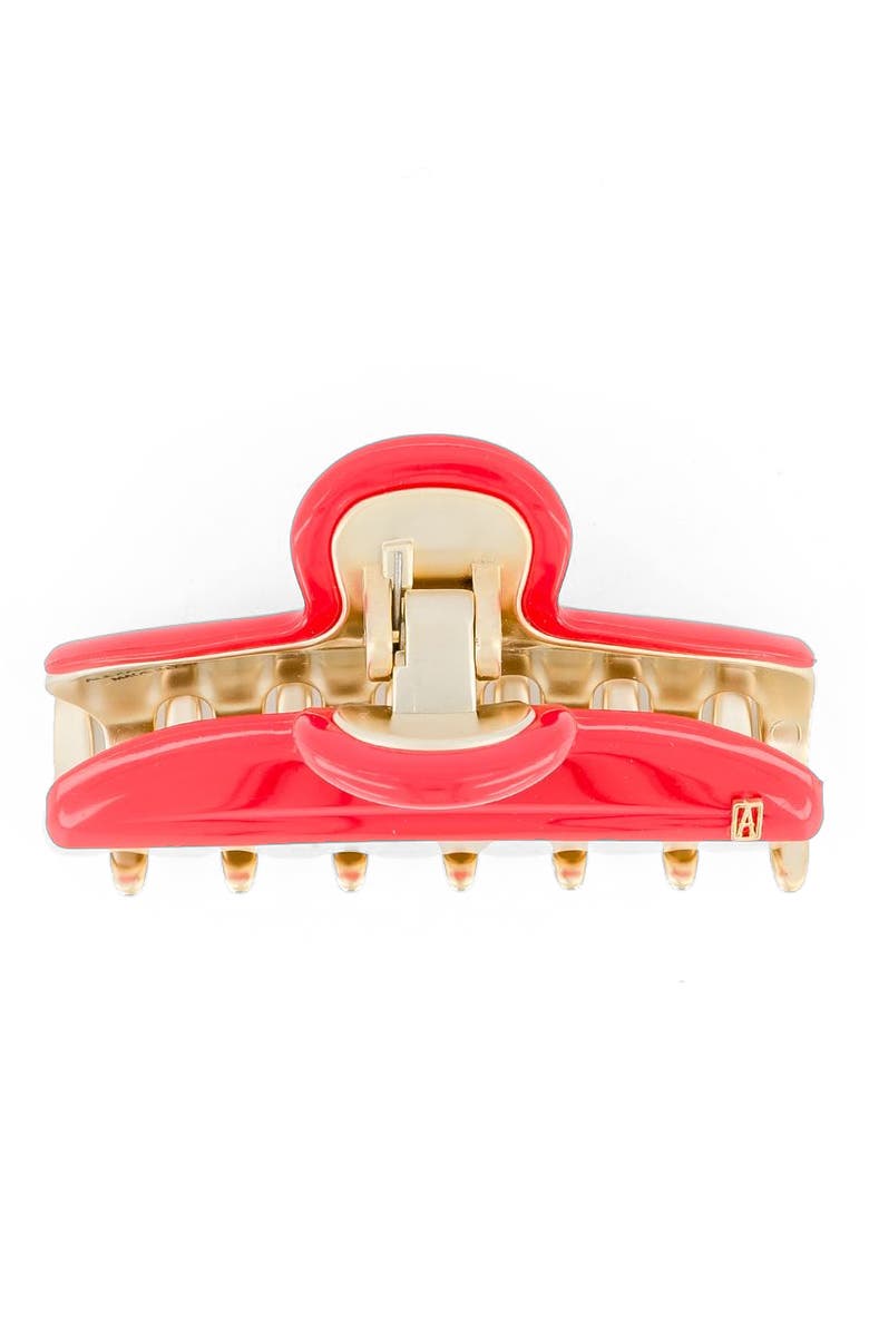 Alexandre de Paris Vendome Hair Claw Clip, Alternate, color, Red