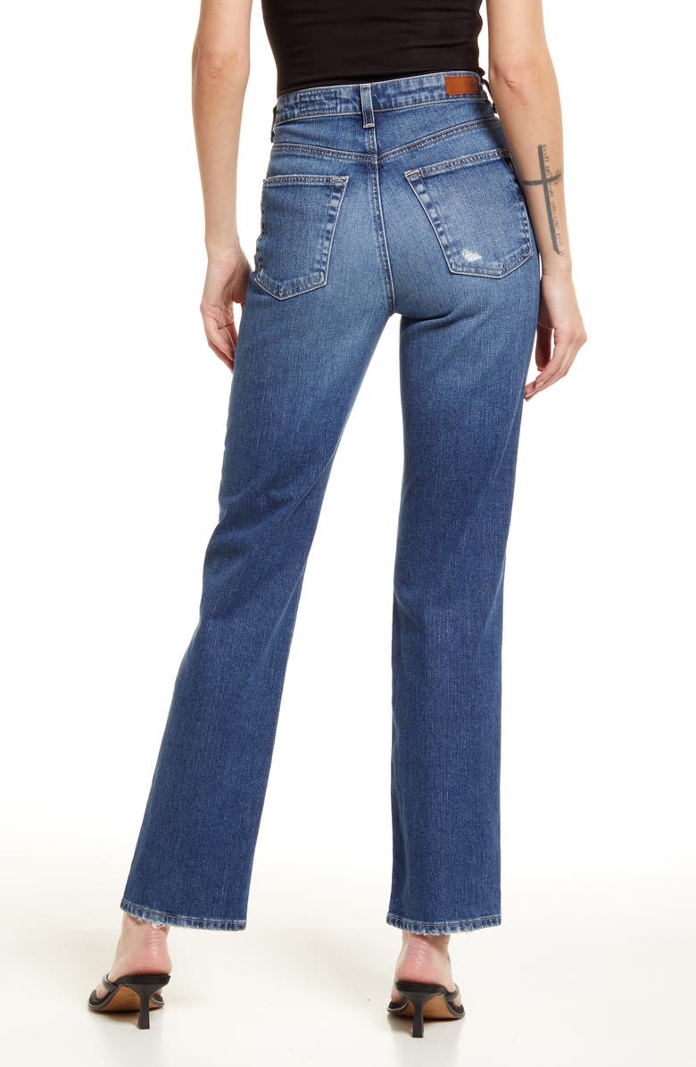 AG Alexxis High Waist Straight Leg Jeans, Alternate, color, Arabian Sea