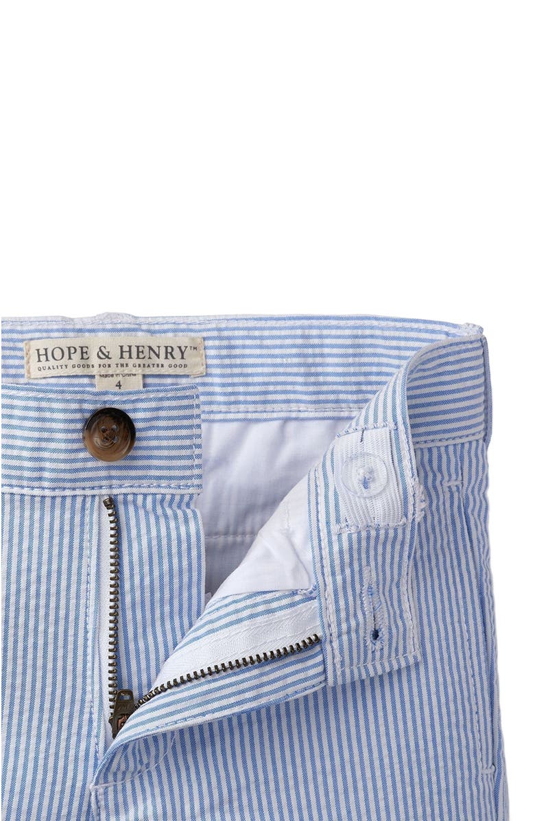 Hope & Henry Baby Boys' Organic Seersucker Suit Pant, Infant, Alternate, color, Blue Seersucker