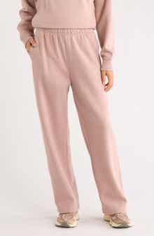 Zella Ultracozy Fleece Straight Leg Sweatpants