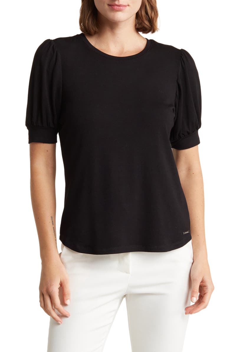 T Tahari Blouson Sleeve Top, Main, color, 