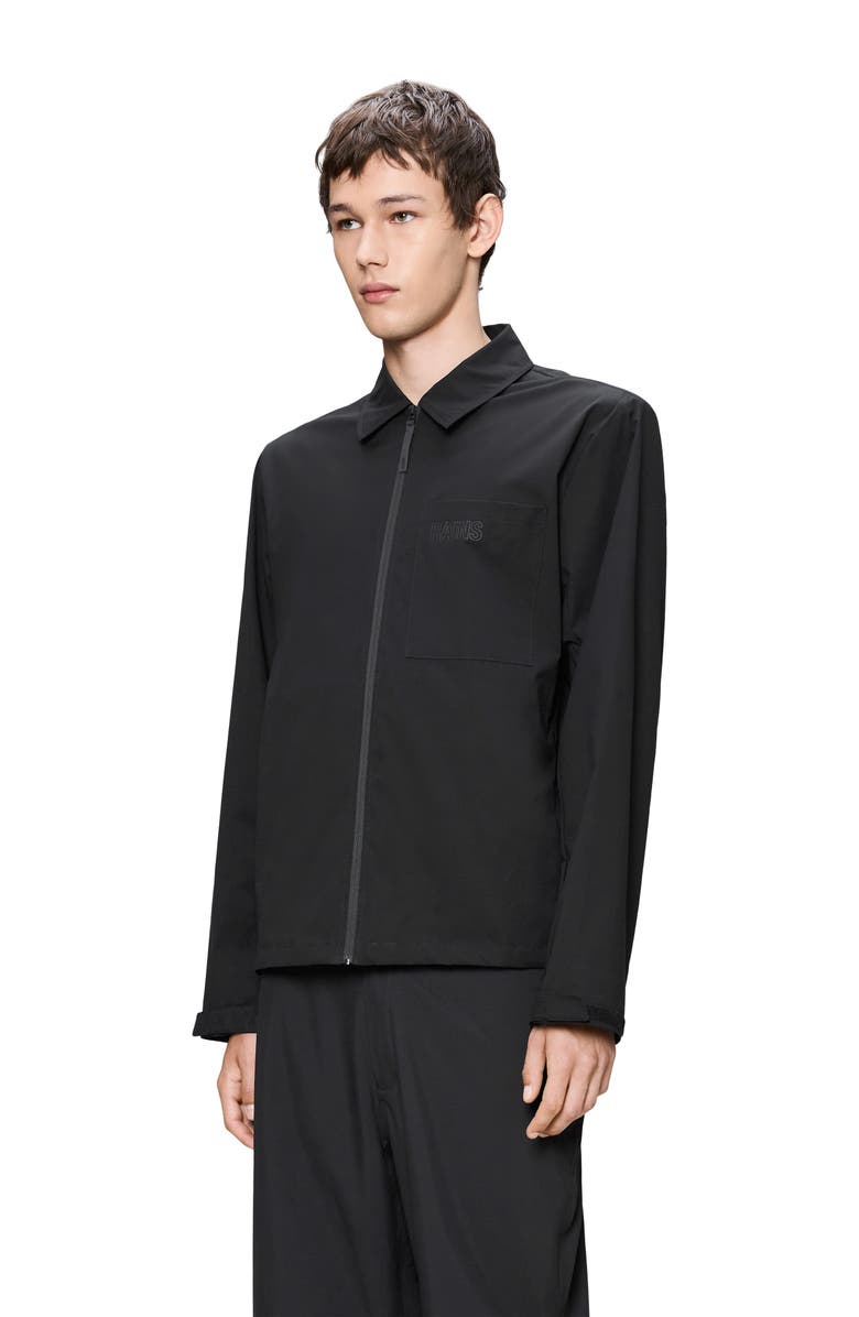Rains Mito Water Repellent Overshirt, Alternate, color, Black