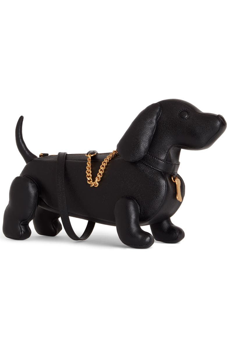 Thom Browne Mini Hector Leather Shoulder Bag, Alternate, color,