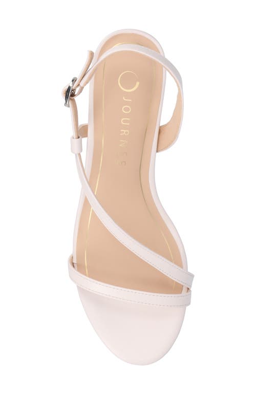 Journee Collection Jemry Kitten Heel Sandal In Bone