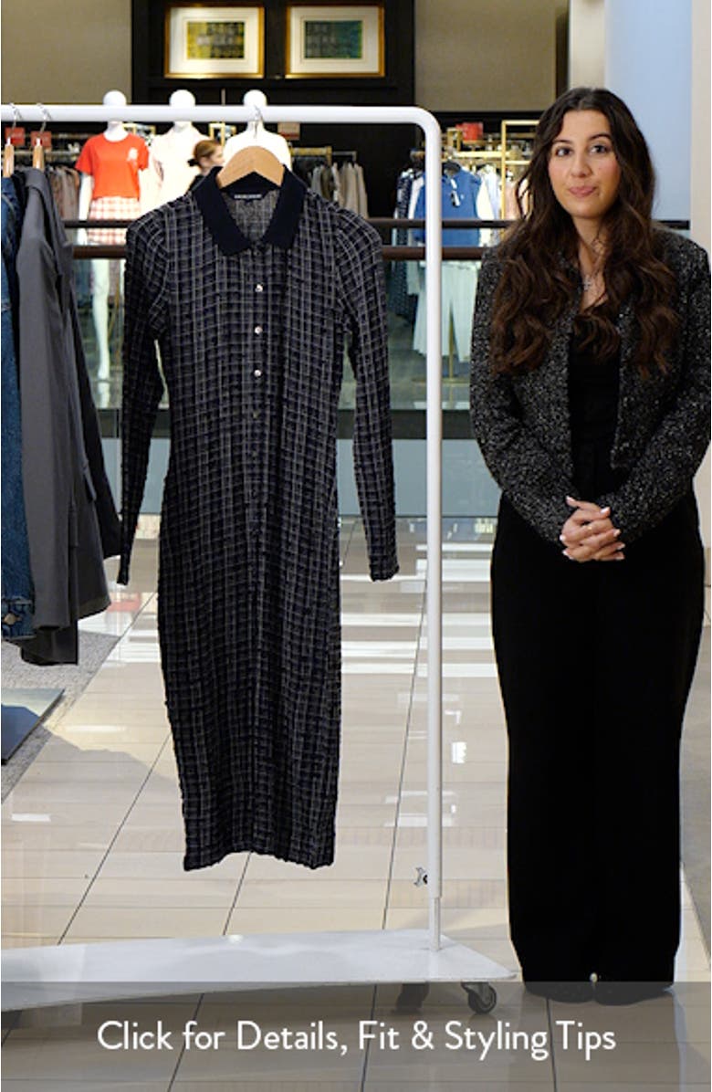 Barrett Check Shirtdress, sales video thumbnail