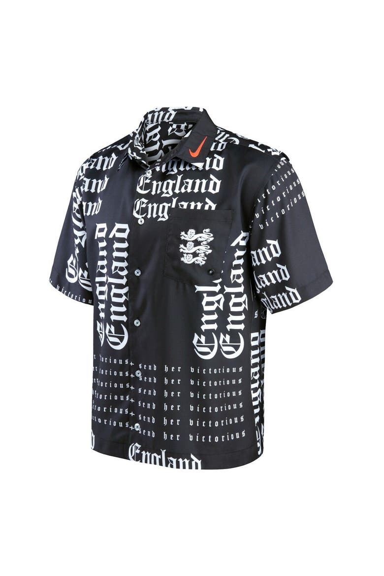 Men's Nike Black England Women's National Team Button-Up Shirt, Alternate, color, Black