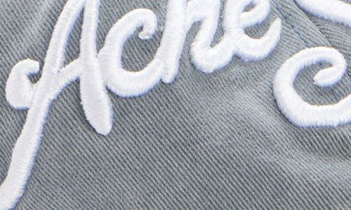 Acne Studios Tourist Logo Embroidered Cotton Twill Baseball Cap In Black