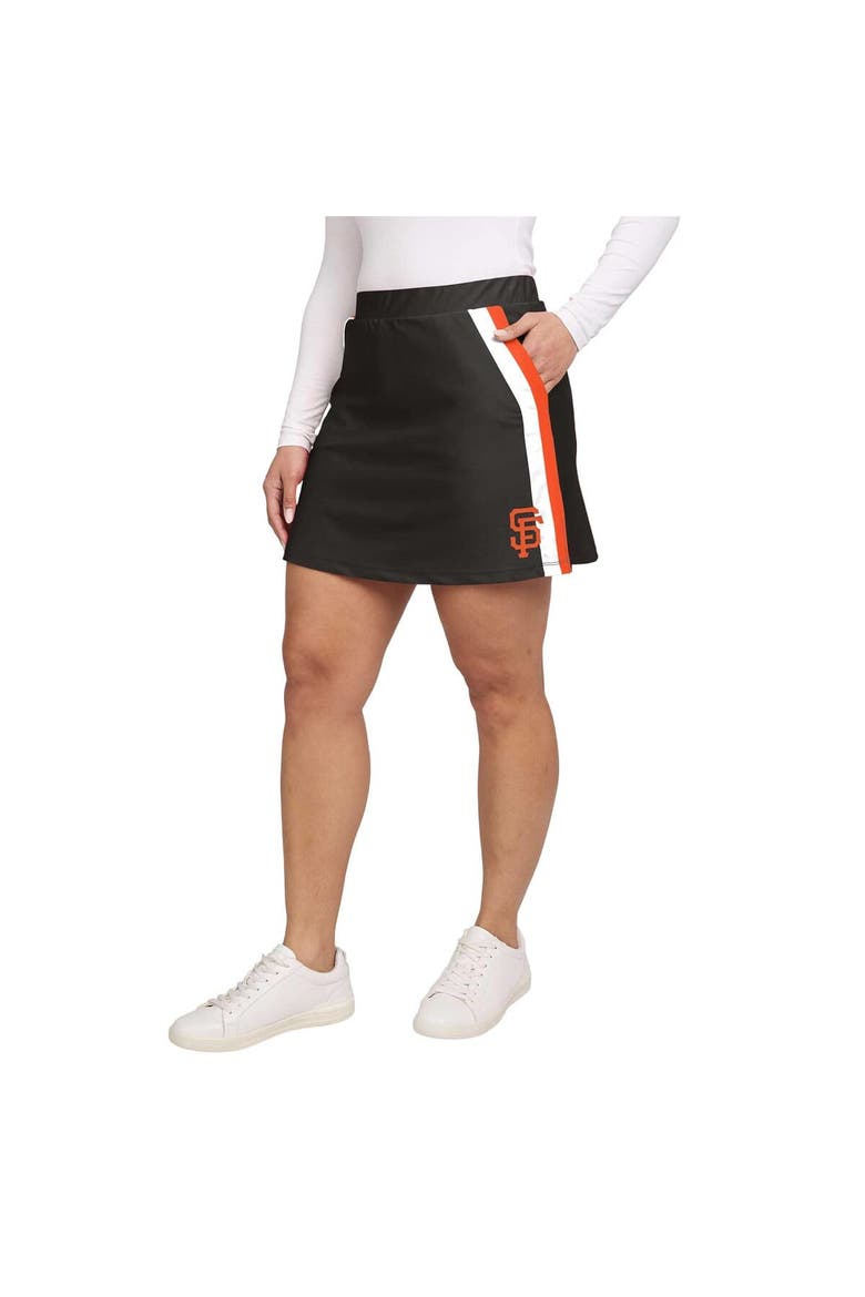 Women's WEAR by Erin Andrews Black San Francisco Giants Stripes Skort, Alternate, color, Black