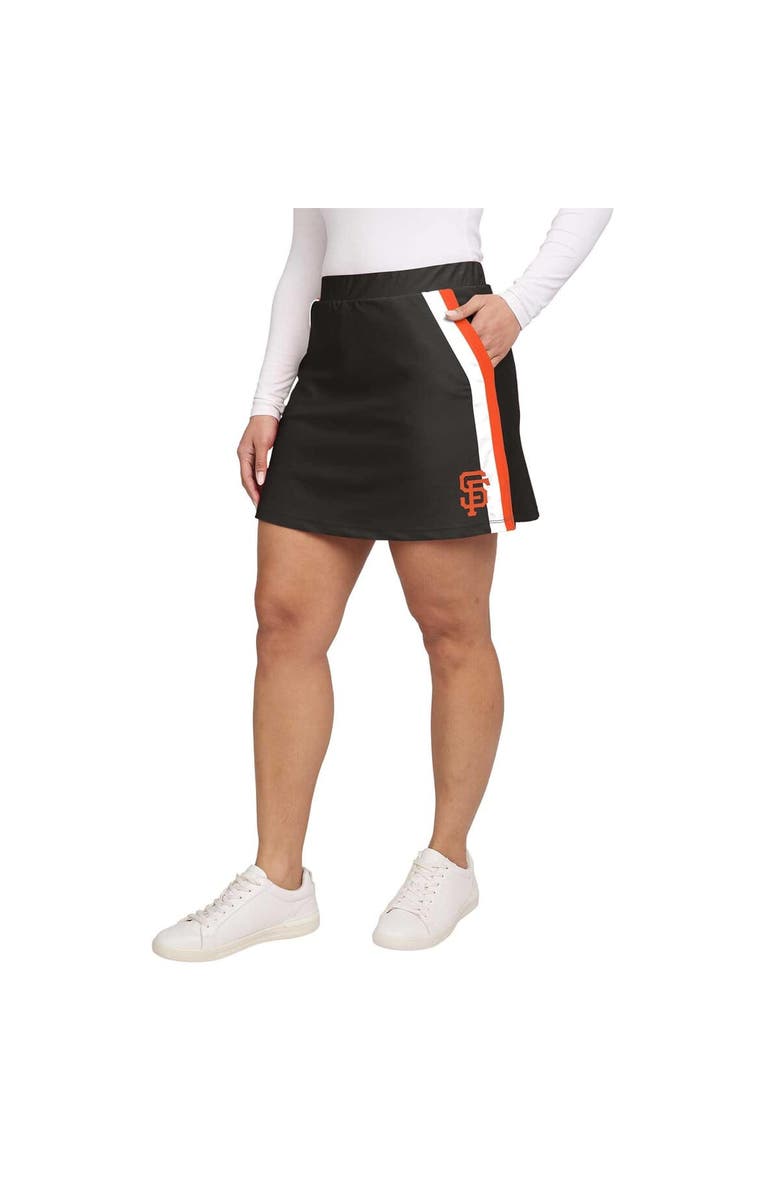 WEAR by Erin Andrews Women's WEAR by Erin Andrews Black San Francisco Giants Stripes Skort, Alternate, color, Black