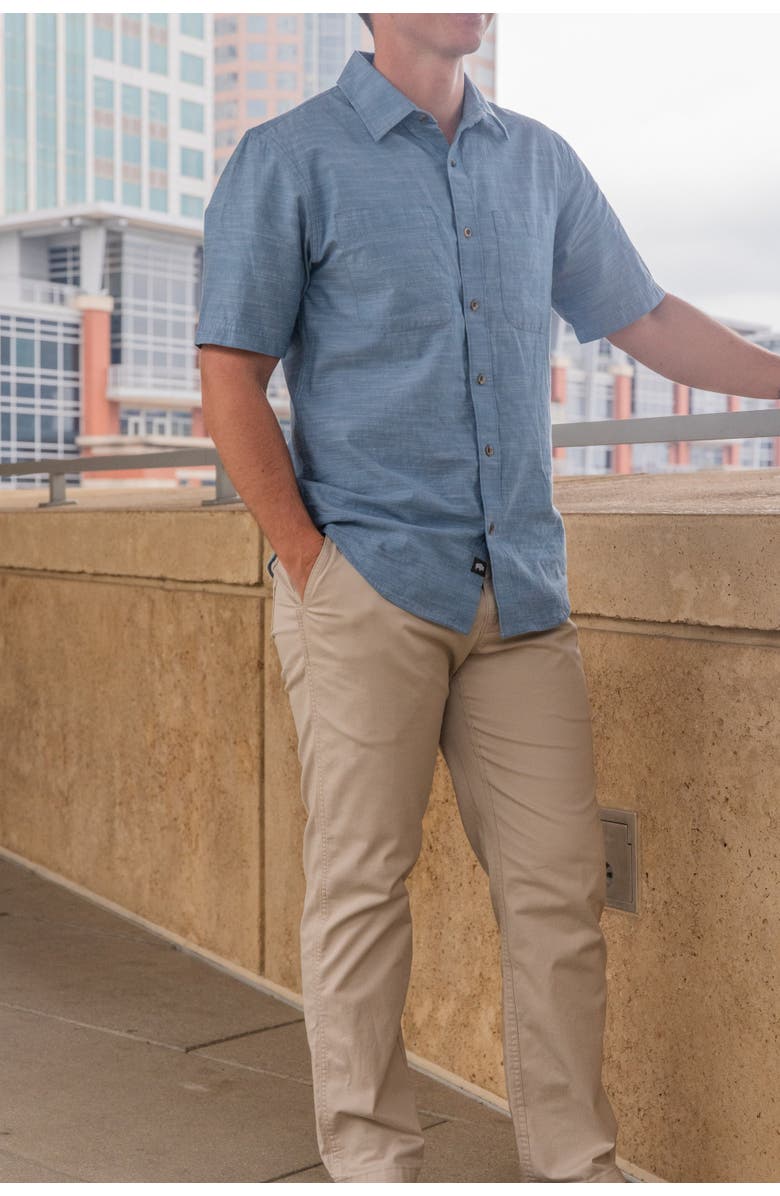 Mountain Khakis Bowman Short Sleeve Woven Shirt, Alternate, color, Parchment